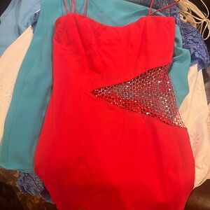 Revolve superdown red dress!